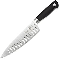Vista 15 de Cuchillo para carne forjado Mercer Culinary Genesis de 10 pulgadas, Cuchillo rígido, forjado para deshuesar, 15,24 cm, 6", Acero/negro