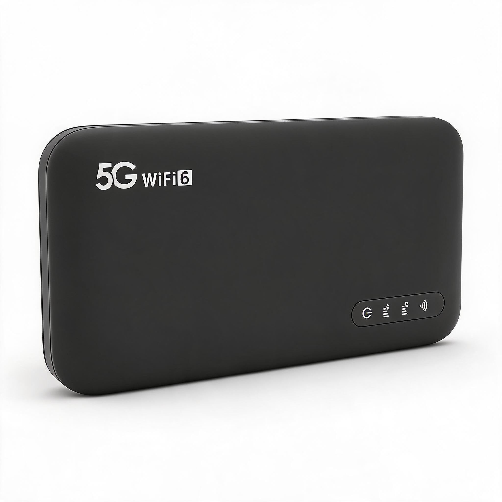 Dpofirs 5G Mobile Hotspot Tragbarer Router mit SIM -Kartensteckplatz für Heimreise, Support 16 Geräte, 6100mah, 2,77 Gbit/S Download, 1,25 Gbit/S Upload