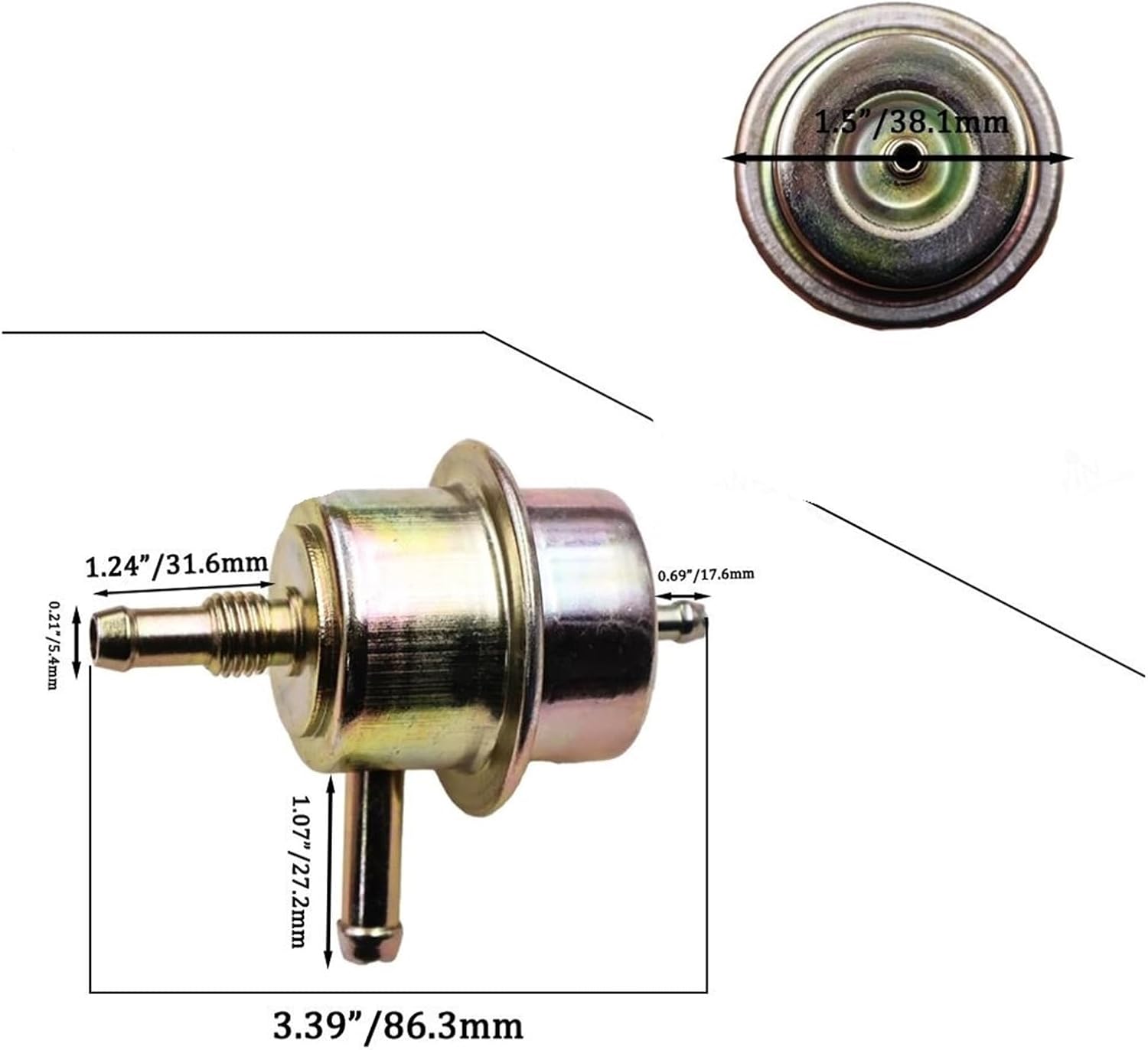022906035 Fuel Pressure Regulator Compatible 1200 412 T1 T2 912 914 0280160200 0280160201 7700582692