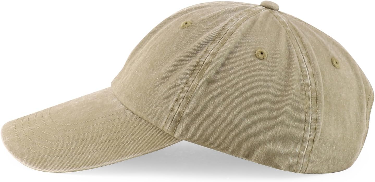 Armycrew XXL Oversize 4 Inch Long Bill Pigment Dyed Baseball Cap - Image 3