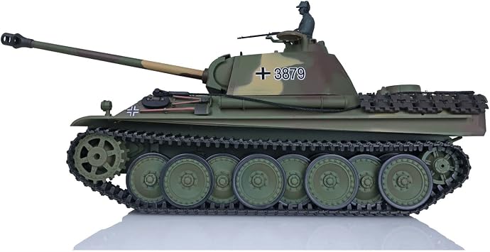 Basic Ver 2.4G Henglong 1/16 Scale TK7.0 Plastic German Panther G RTR RC Tank Model 3879
