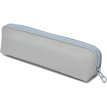 Pencil Case Small Pencil Pouch Slim Light Gray, Oxford