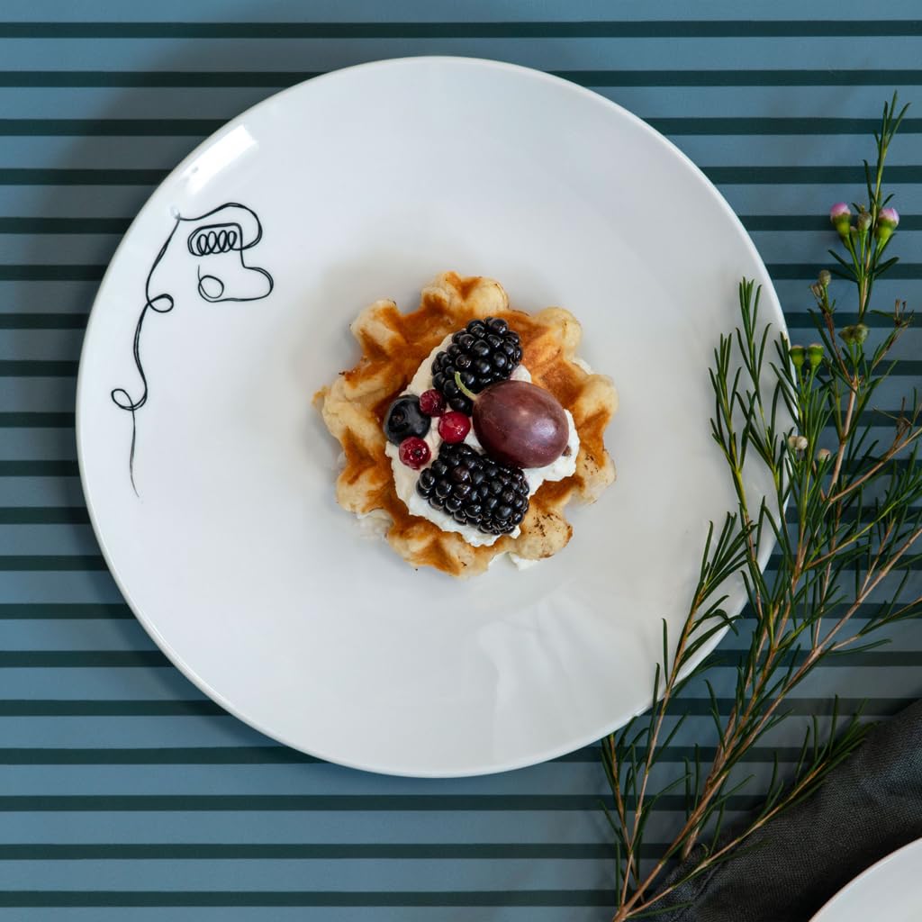 Villeroy & Boch – Statement Lines talerz śniadaniowy XMAS, ⌀ 21 cm, porcelana Premium, kolor biały