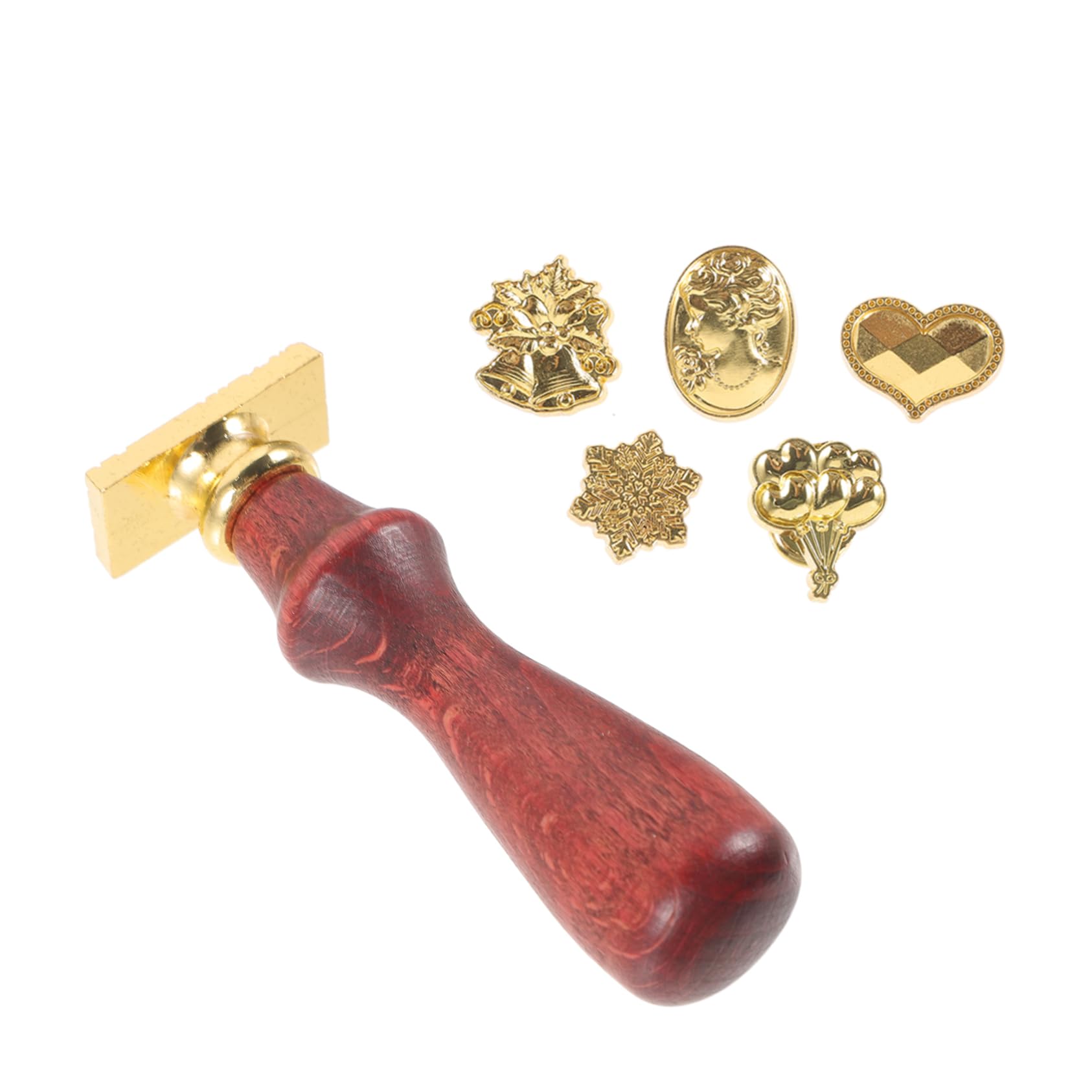 DOITOOL 4 Juegos Caja de focas de pintura de sello de sello sellos de cera carta sello de laca sello de cera personalizado sello de cera de boda sello del kit de sello de cera Metal
