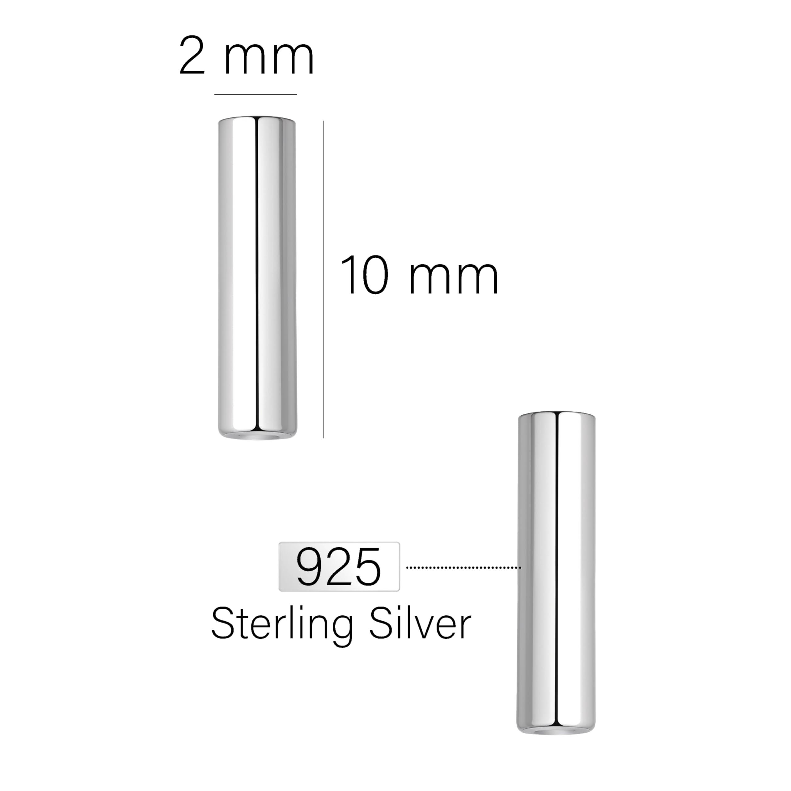SOFIA MILANI - Boucles d'Oreilles pour Femme en Argent 925 - Boucles d'Oreilles avec Motif en Forme de Clous de Barre - 20576