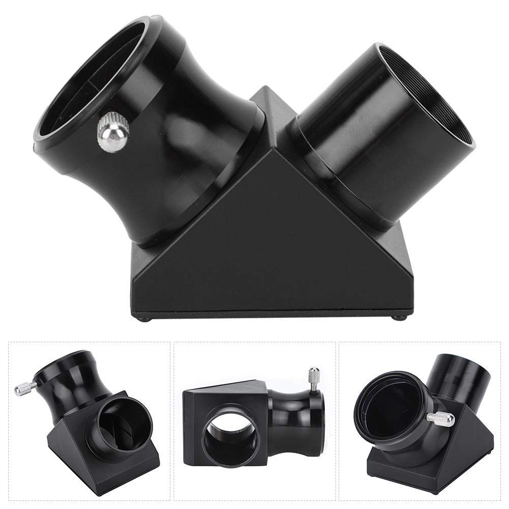 Miroir Diagonal de 1,25 Pouces, Miroir Diélectrique en Verre Optique 90 Degrés Adaptateur Diagonal de Réfraction pour Télescope Astronomique
