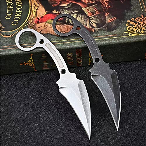 Gtkii Gtk149 Fixed Blade Knife,Edc Tool Knife For Outdoor Camping Hunting Fishing With Kydex Sheath(Black) #TOP2