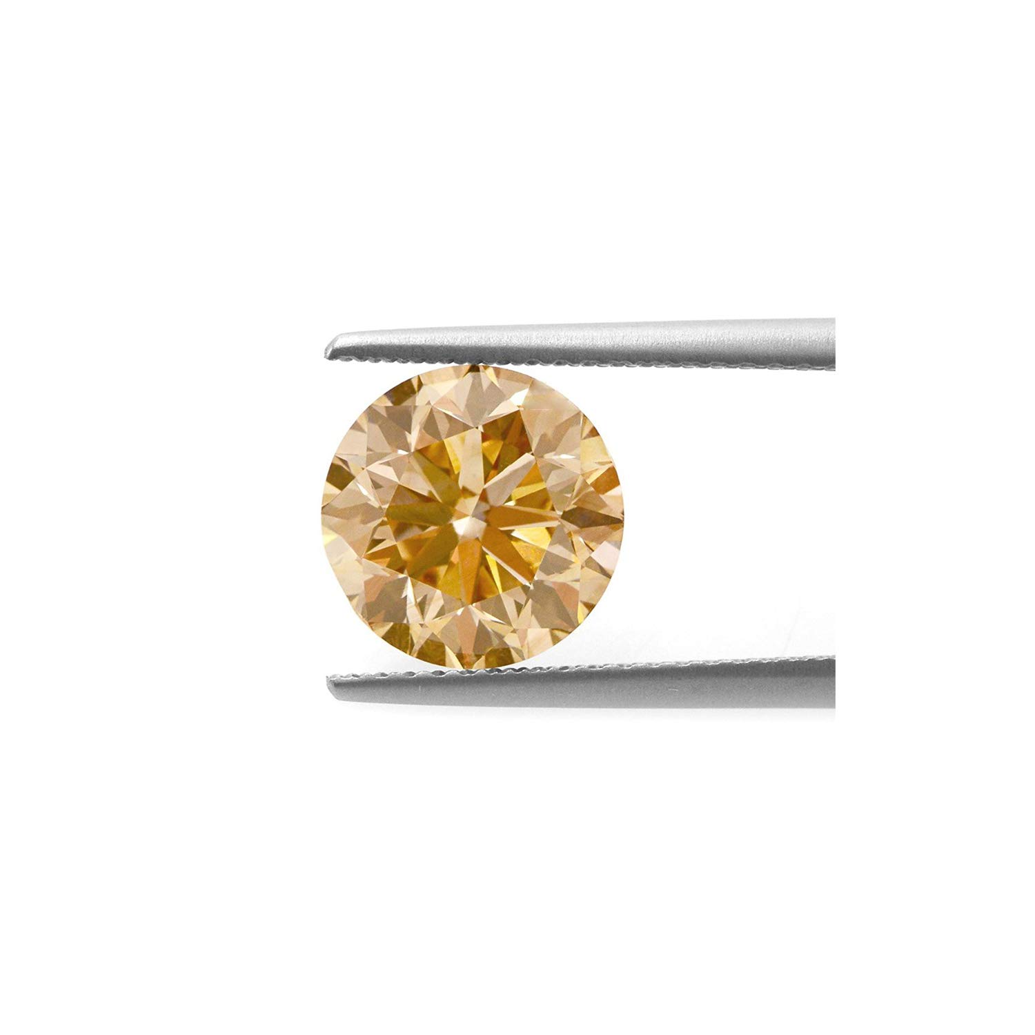 Zircone Cubique Champagne Rond Cadeau Idéal Bijou Be You