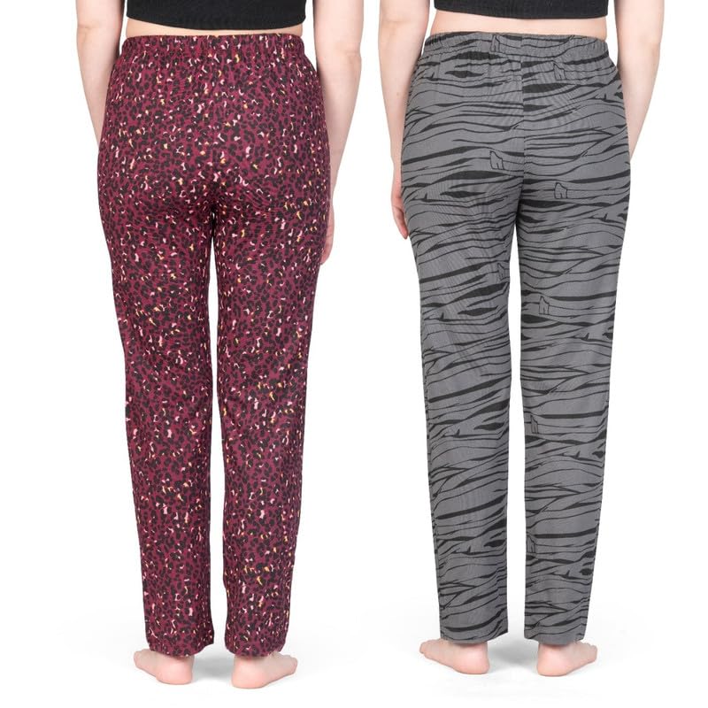 Image of Real Basics Womens Cotton All Over Print Pyjamas (Set of 2)