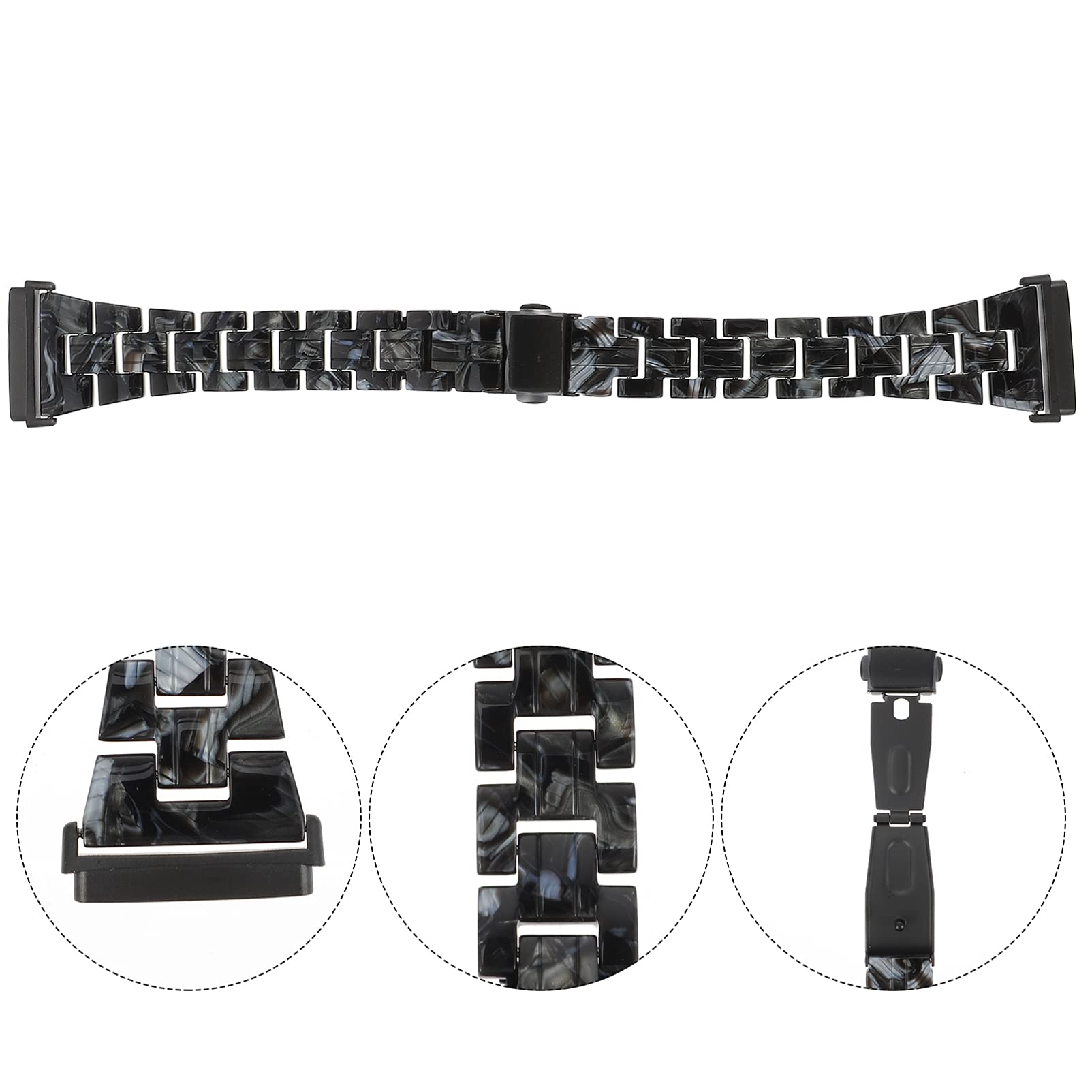 Uonlytech 3pièces Bracelet Résine Pour Montre Compatible Avec Sense Design Élégant Et Confortable Pour Toutes Les Occasions