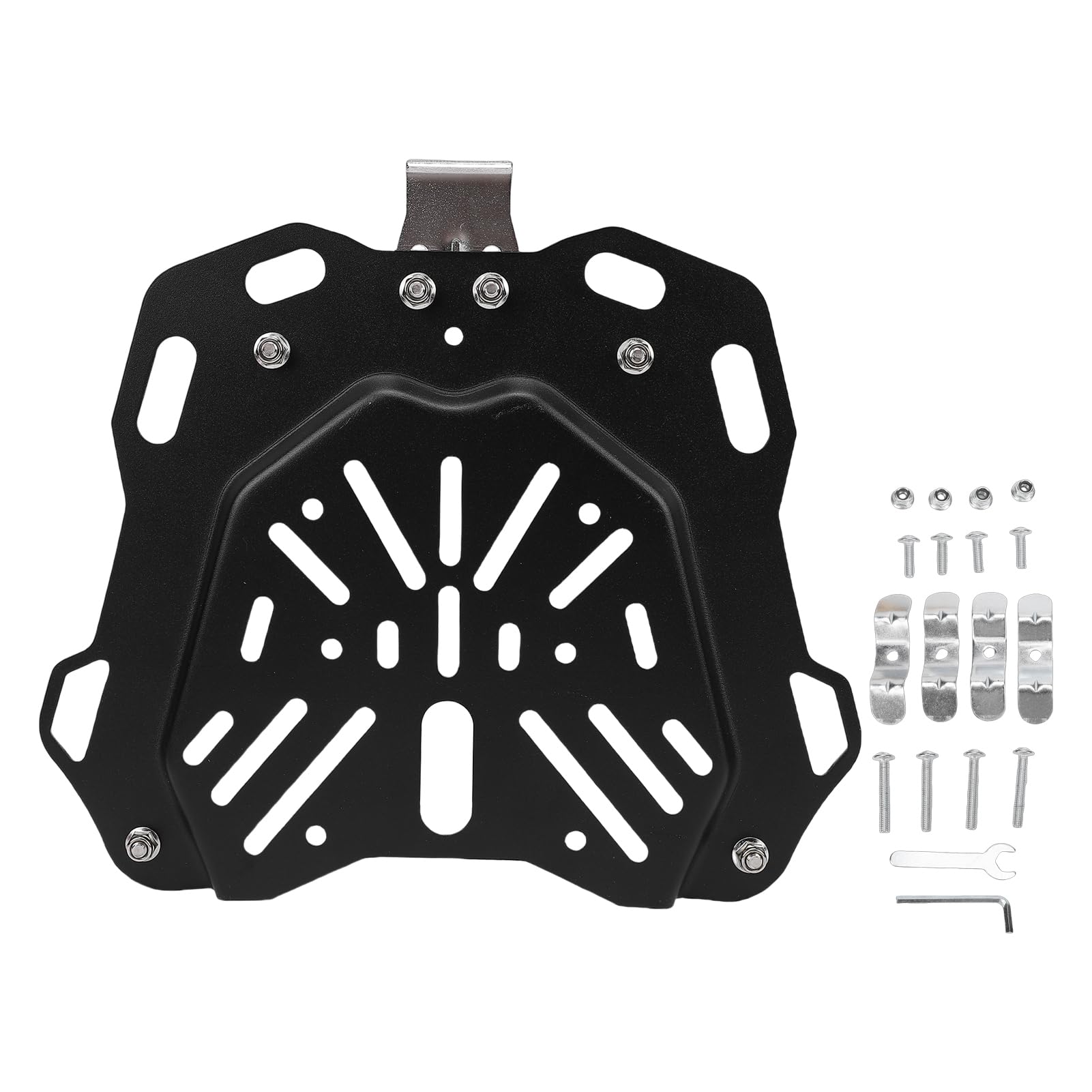 Focket Placa de Montaje de Maleta para Motocicleta, Placa Base de Caja Trasera de Motocicleta, Soporte de Soporte para Baúl de 45L, Bolsa de Almacenamiento de Equipaje, Cajas para