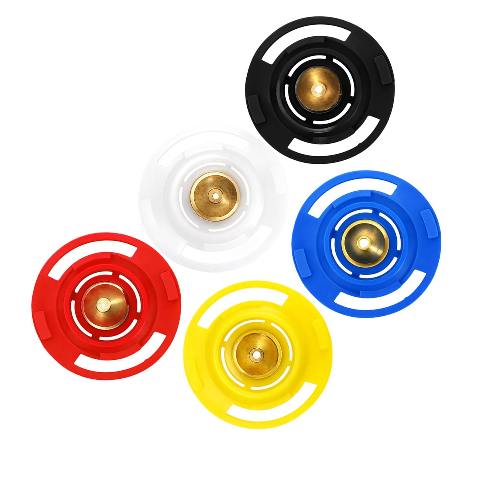 Tertioi Multicolor Set Of 5 Sturdy Spray Nozzles, Suitable For Painting Furniture Cabinets And Fences. Hvlp And Airless Spray Garden Sprinkle Nozzle