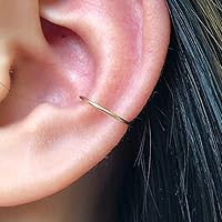 Vista 94 de Small Gold or Sterling Silver Huggie Hoop Earrings for Women Cartilage Nose Helix Tragus