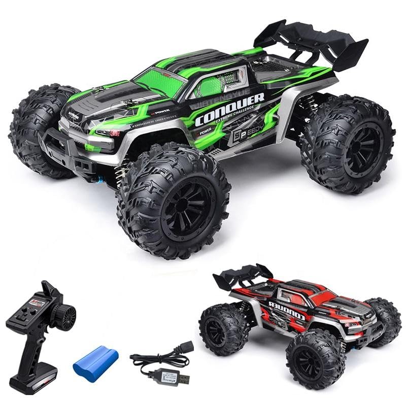 KIZJORYA RC Cars 1:16 Scale Remote Control Car 50 KMH High Speed Fast 4WD RC Truck for Kids Adults Boys 2.4 GHz All Terrains RC Buggy Off-Road Drift RC Monster Trucks with 2 Batteries-image-25