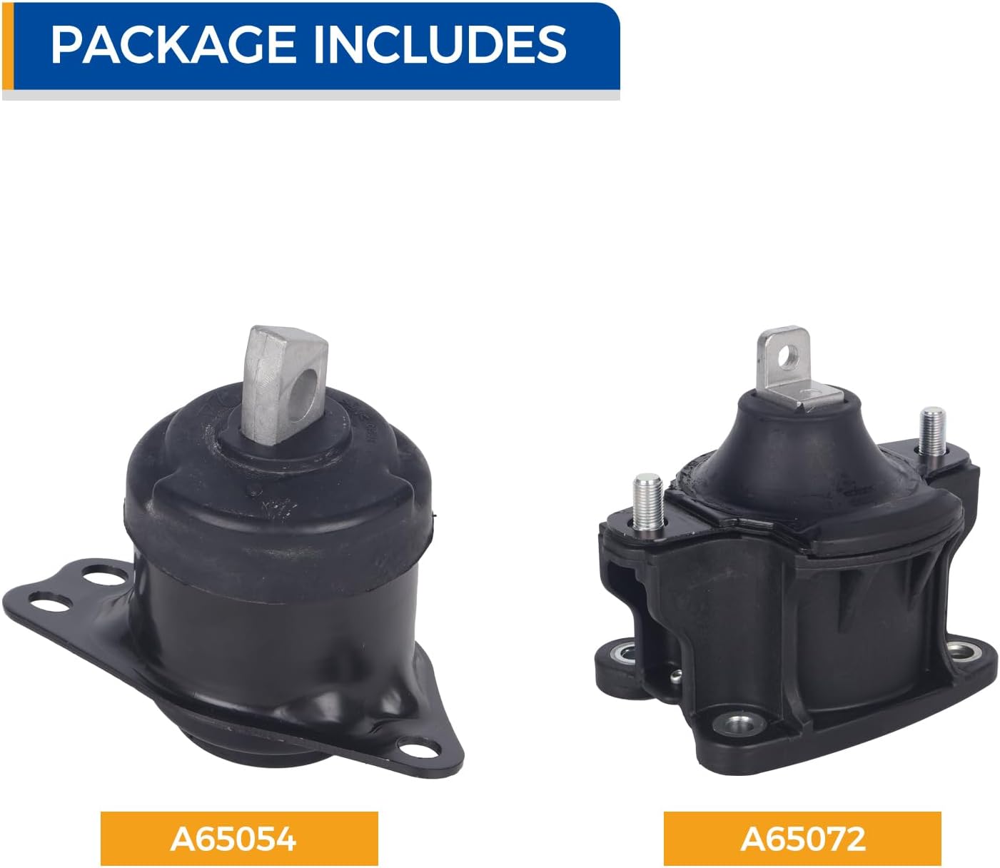 PAROD 2PCS Engine Mount Fit for Honda Accord 2013-2017 2.4L L4 DOHC Replace# A65072 A65054