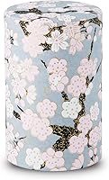 Vista 26 de NOREN Lata para Té Japonesa de Hojalata (Papel Yuzen Washi - Oboro Sakura/Rosa), Tamaño de 7.06 oz/Fabricado en JAPÓN con Tapa Interior Incluida