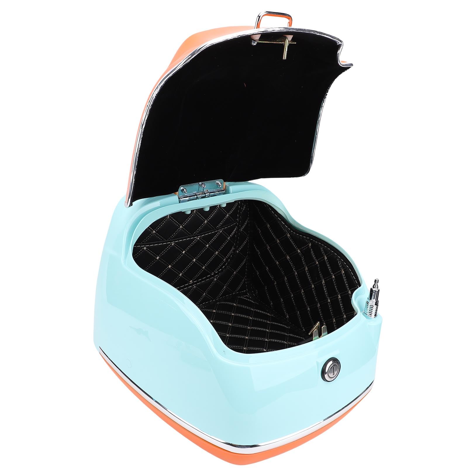 Karlak Moto Coffre de Rangement Spacieux 38L Rétro Étanche Top Case pour