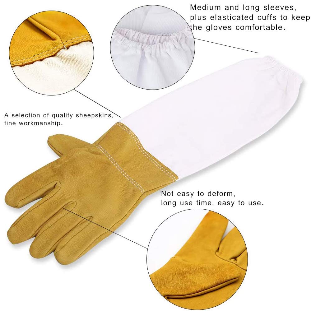 Guanti Apicoltura Per Bambini - Protezione Maniche Lunghe Contro Punture Di Api - Foto 2