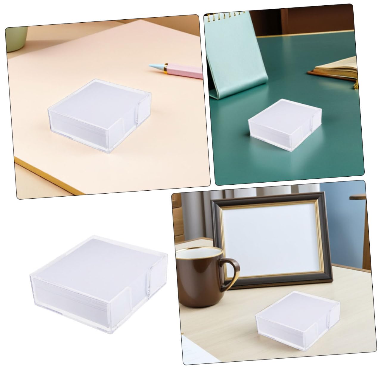 Zerodeko Small Note Paper Refill Pads 1200 Sheets with Dispenser Box Blank Memo Notepad for Office School Writing Reminders