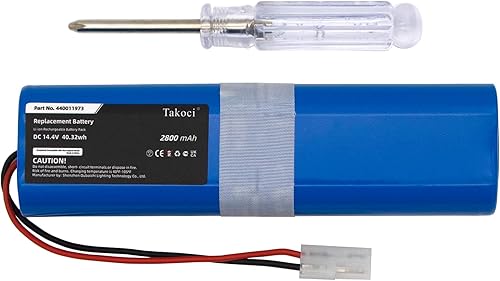 Gikysuiz Batería de repuesto para aspiradora robot Hoover Rogue serie 970 compatible con el número de pieza BH70970 440011973 Batería de iones de