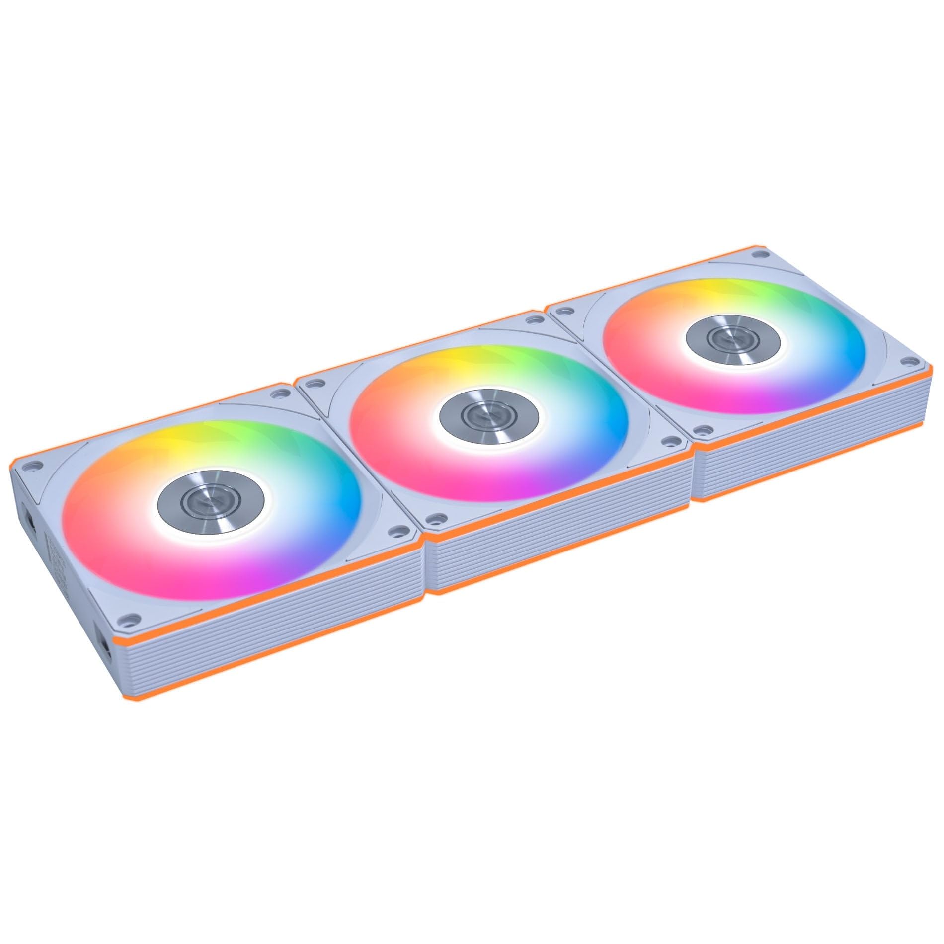 Lian Li UNI Fan CL Flex Reverse 120 Bianco (3pc) Dual Zone RGB Illuminazione 120mm Case Fan Reverse Blade Confezione da 3 modelli bianchi con LED Flex Receiver [12RCL1F3W]