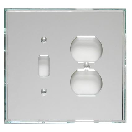 GlassAlike Combo Duplex & Single Switch Acrylic Switch Plate