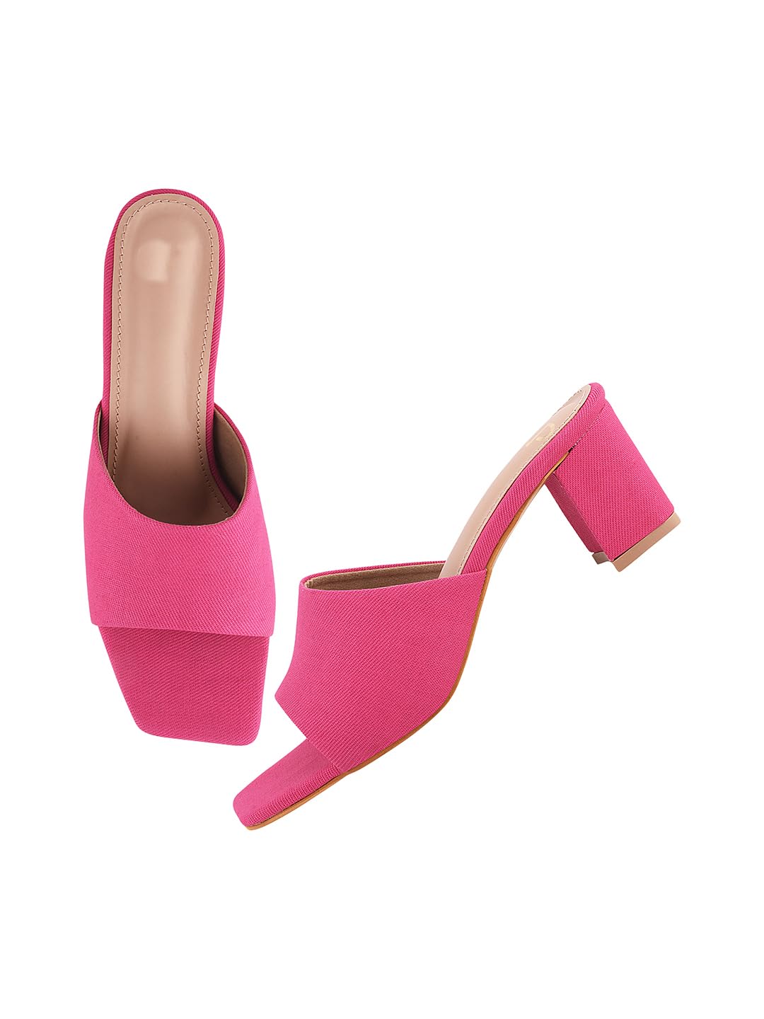 Selfiee Style Fancy Trending Denim Slip-on Block Heels Chunky Heel Sandals for Women & Girls (B0D97KDQK8) Amazon Price History, Amazon Price Tracker