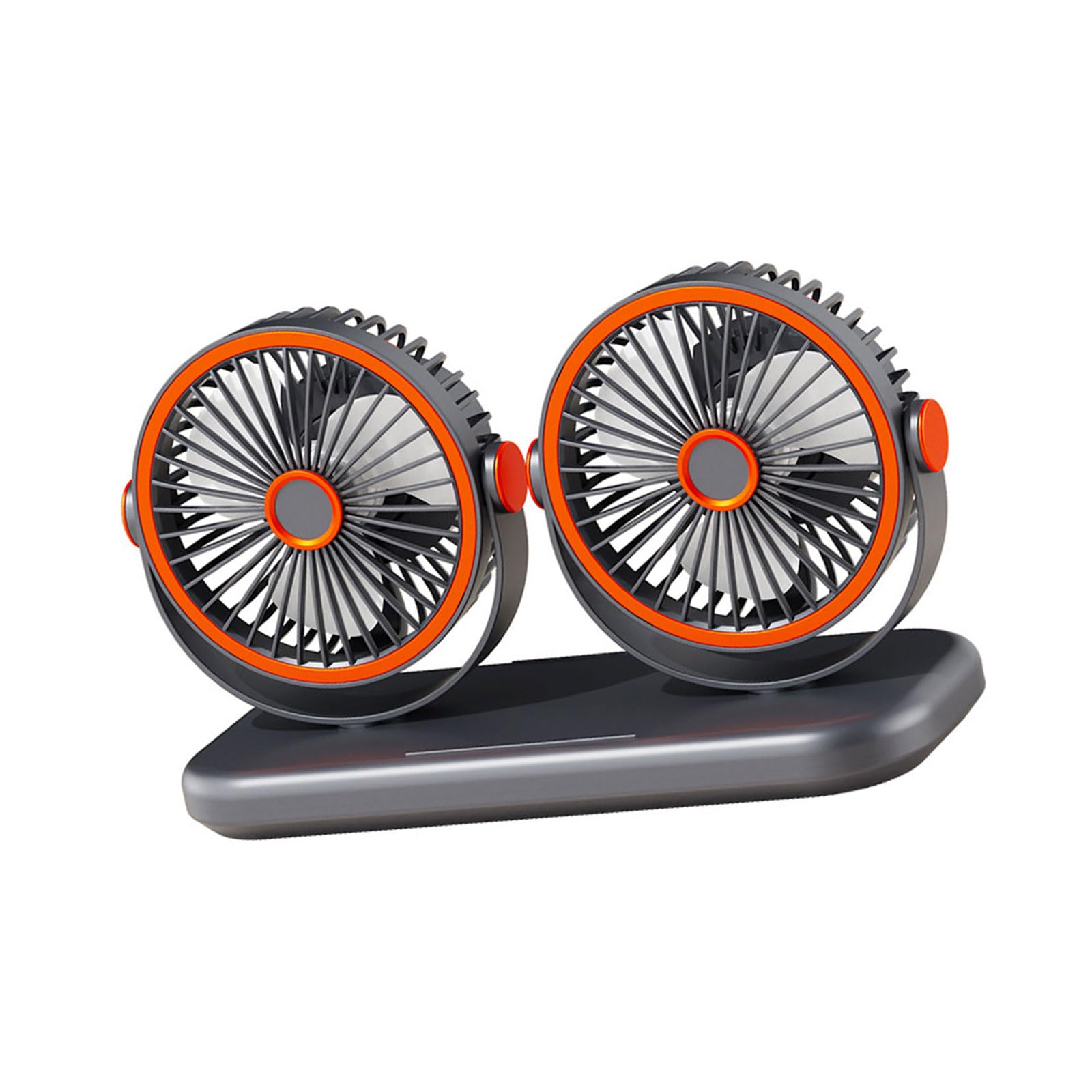 Kaeltsyn 360 Degree Rotating Twin Head Fan with Strong Draft and Multiple Placement Preferences Quiet Offices Desk Fan