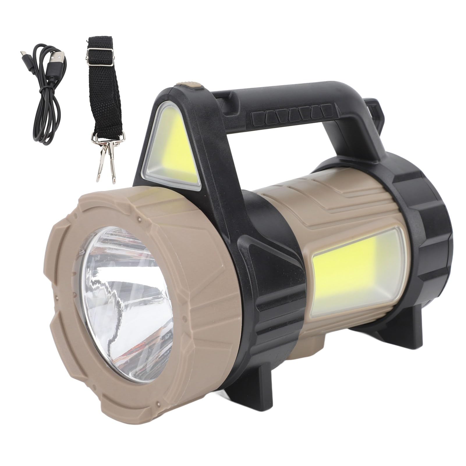 Akumulatorowa latarka punktowa Vomeko, lampa ręczna Mocny reflektor, do biwakowania, pieszych wędrówek, zajęć na świeżym powietrzu, dekoracji domu, konserwacji sprzętu