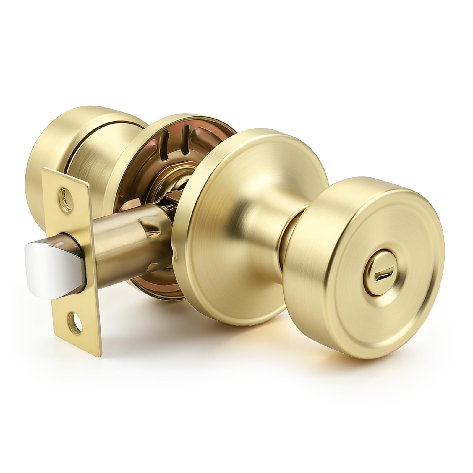 Black Privacy Door Knobs - Emergency Unlock -17