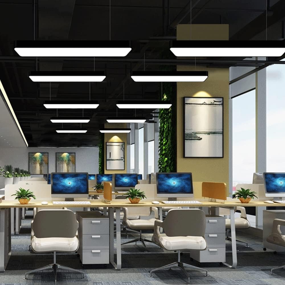 Modern Pool Table Rectangular Pendant Light Modern Minimalist LED Living Room Ceiling Lamp, Adjustable Billiard Table, Bedroom Dining Room Office Gym