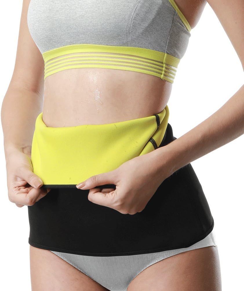 Women's Hot Thermo Sauna Vest Sweat Neoprene Shapers Slimming Belt Waist Trainer Sweat Belt-L