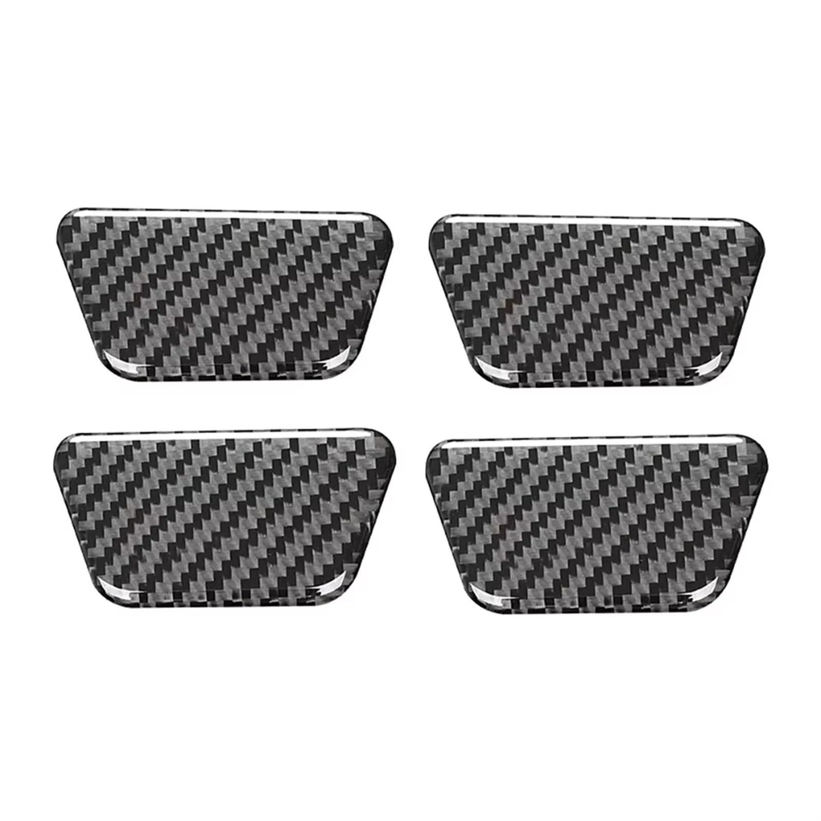 for A4L A4 B8 2009-2016 Q5 2009-2017 A5 2008-2017 Car Inner Door Bowl Decor Cover Trim Stickers Carbon Fiber Accessories 4X Car Trim Interior