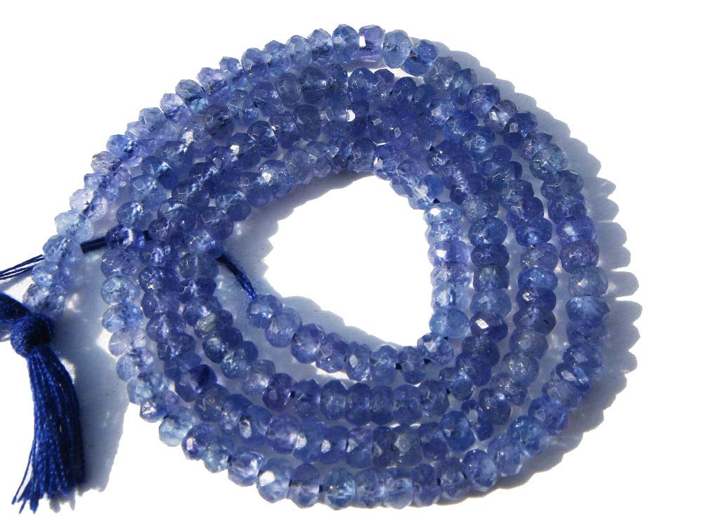 Perles de tanzanite pour confectionner des bijoux fins et réparer vos colliers anciens