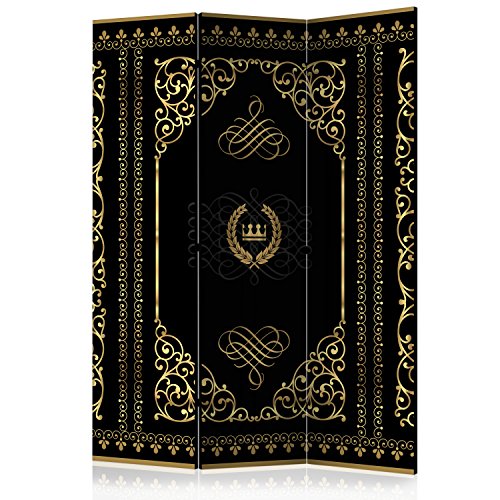 RAUMTEILER/PARAVENT B&D XXL - Paravent Raumteiler Innen Mandala Ornament Oriental 135x172cm 3-teilig Einseitig Raumtrenner Raum Trennwand Holz Room...