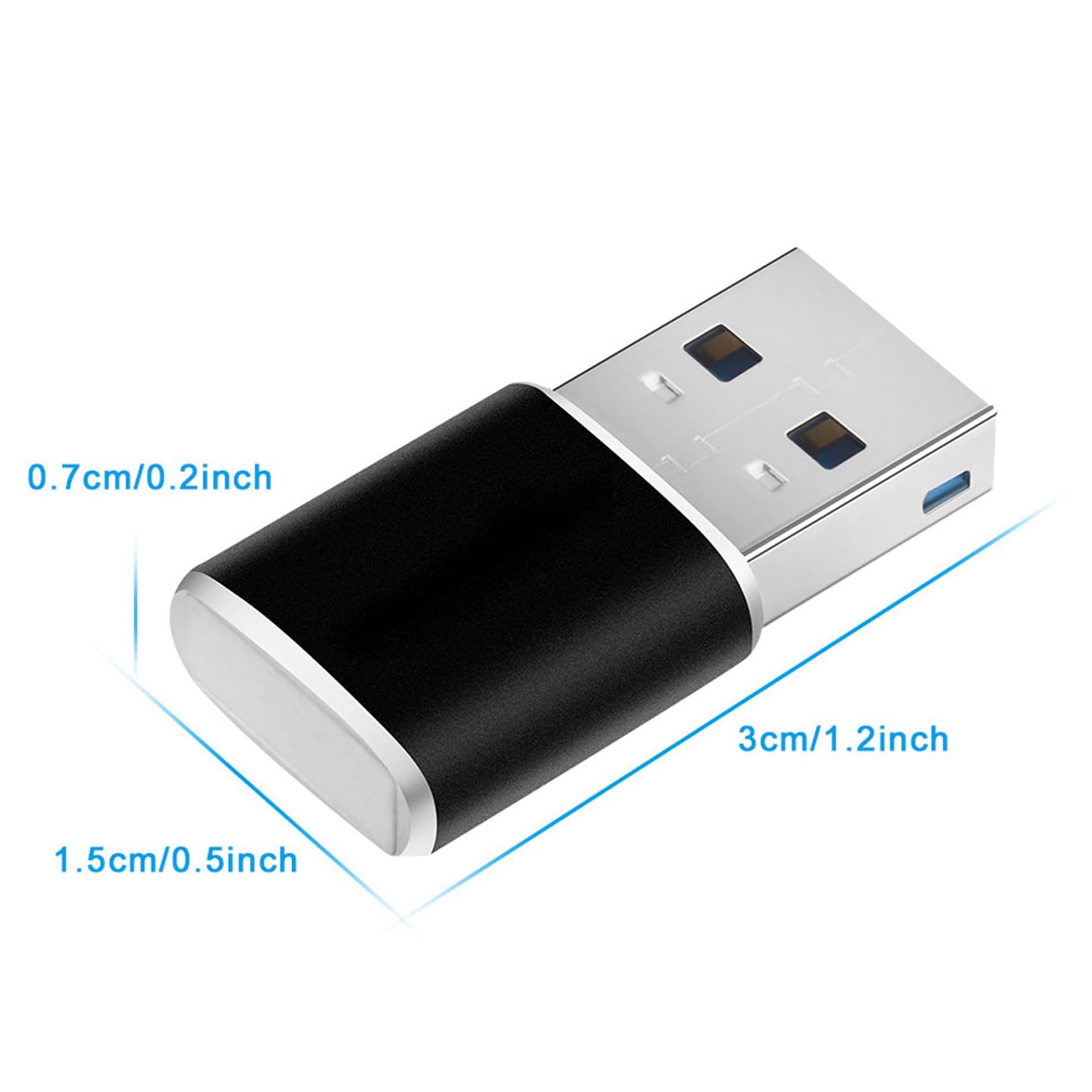 10 mini USB 3.0 in alluminio, lettore di schede di memoria, adattatore per micro schede/lettore di schede TF