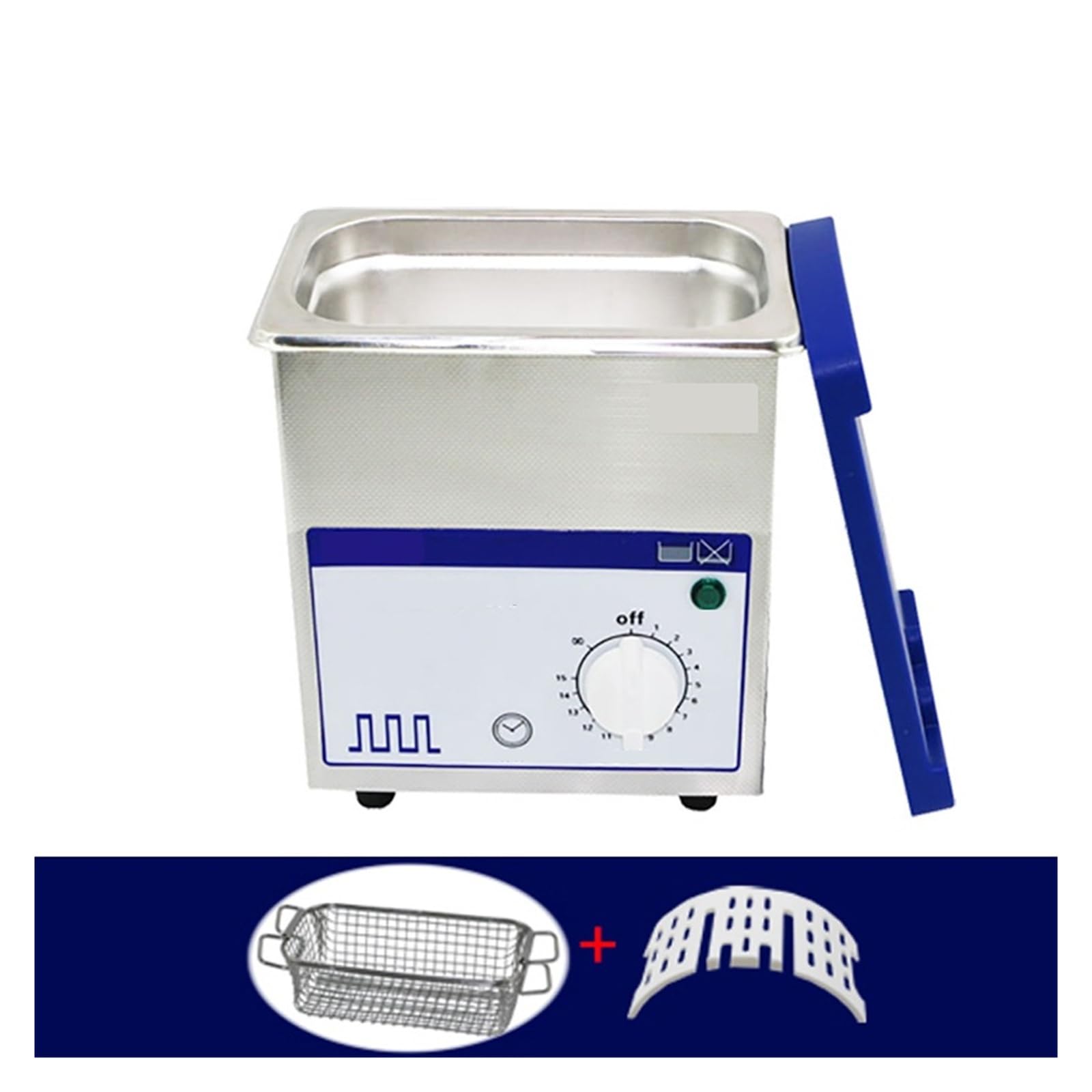 Limpiador ultrasónico de 0,7 l for el hogar, Digital, de Acero Inoxidable, con Cesta de Limpieza por ultrasonidos.