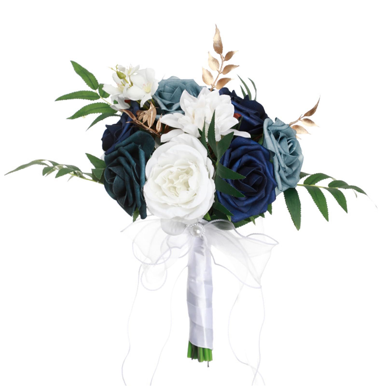 Hsioluted Bridal Bouquet for Wedding Artificial Silk Rose Flower Bride Mariage Bouquet Wedding Flower Party Decor Bridal