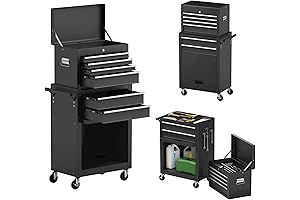 Goplus Rolling Tool Chest, 6-Drawer Tool Box Organizer for Mobile Garage Storage