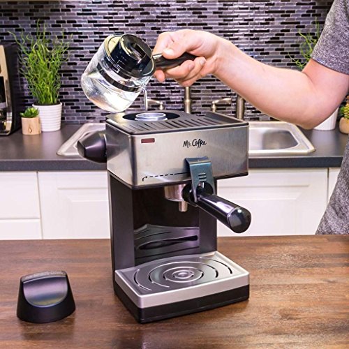 Mr. Coffee 4Cup Steam Espresso System with Milk Frother Crazymos