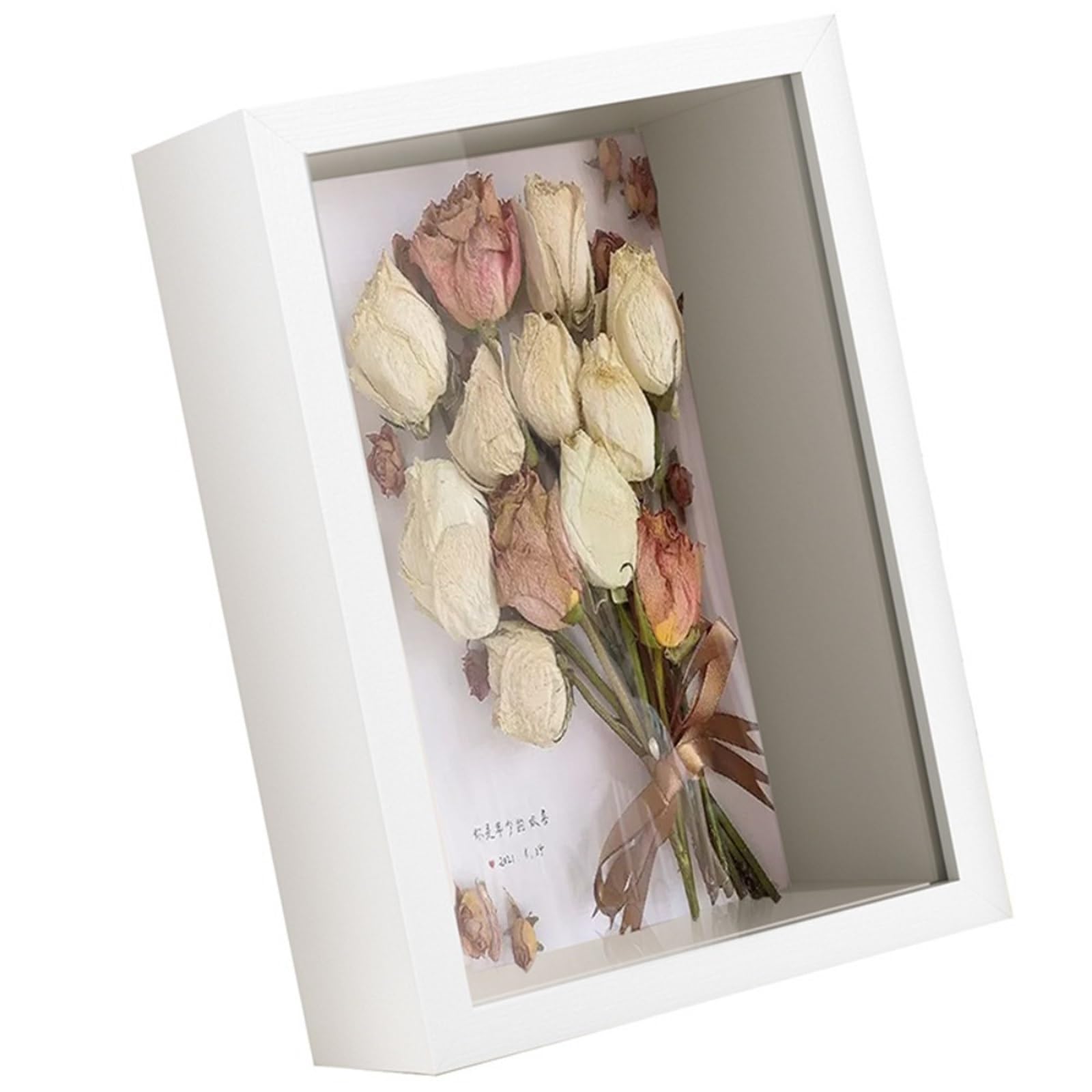 Skrzynka wyświetlacza ramy, 2 szt. Ramka 3D Deep Cube Shadow Box(White,8 inches)