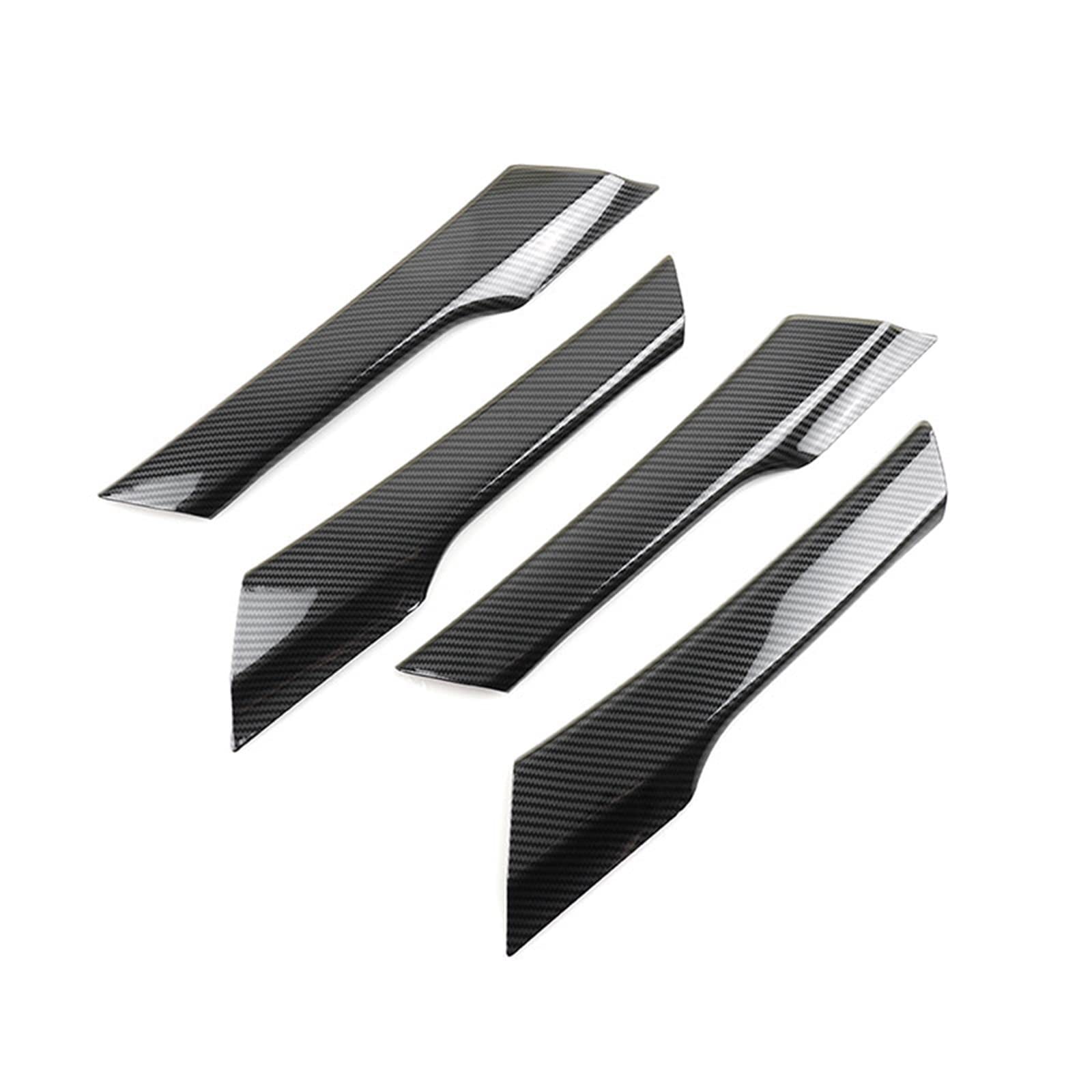 OEXRIGRU Car Interior Door Handles for VW for Tiguan 2008-2016 Car Interior Door Armrest Handle Pull Cover(Carbon Fiber Texture)