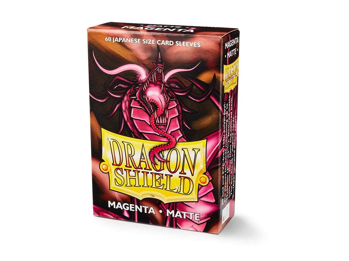 Dragon Shield Matte Mini Japanese Sleeves - 5-Pack Value Bundle, Magenta, 60 Sleeves Per Box (Total 300) - View #5