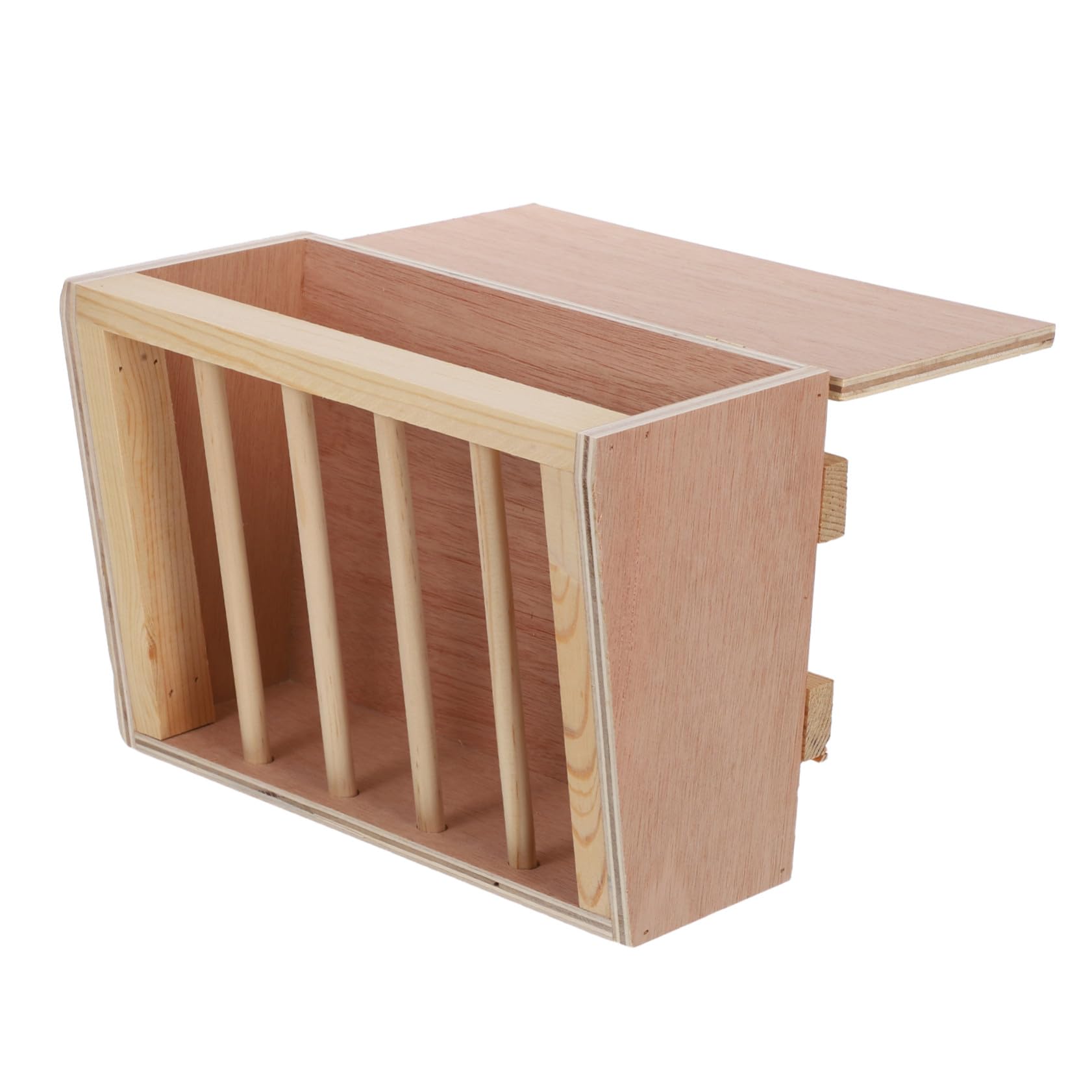 POPETPOP Râtelier à Foin Mural pour Lapins et Cobayes Distributeur de Foin Bois pour Cages de Petits Animaux Suspendu ou Posable