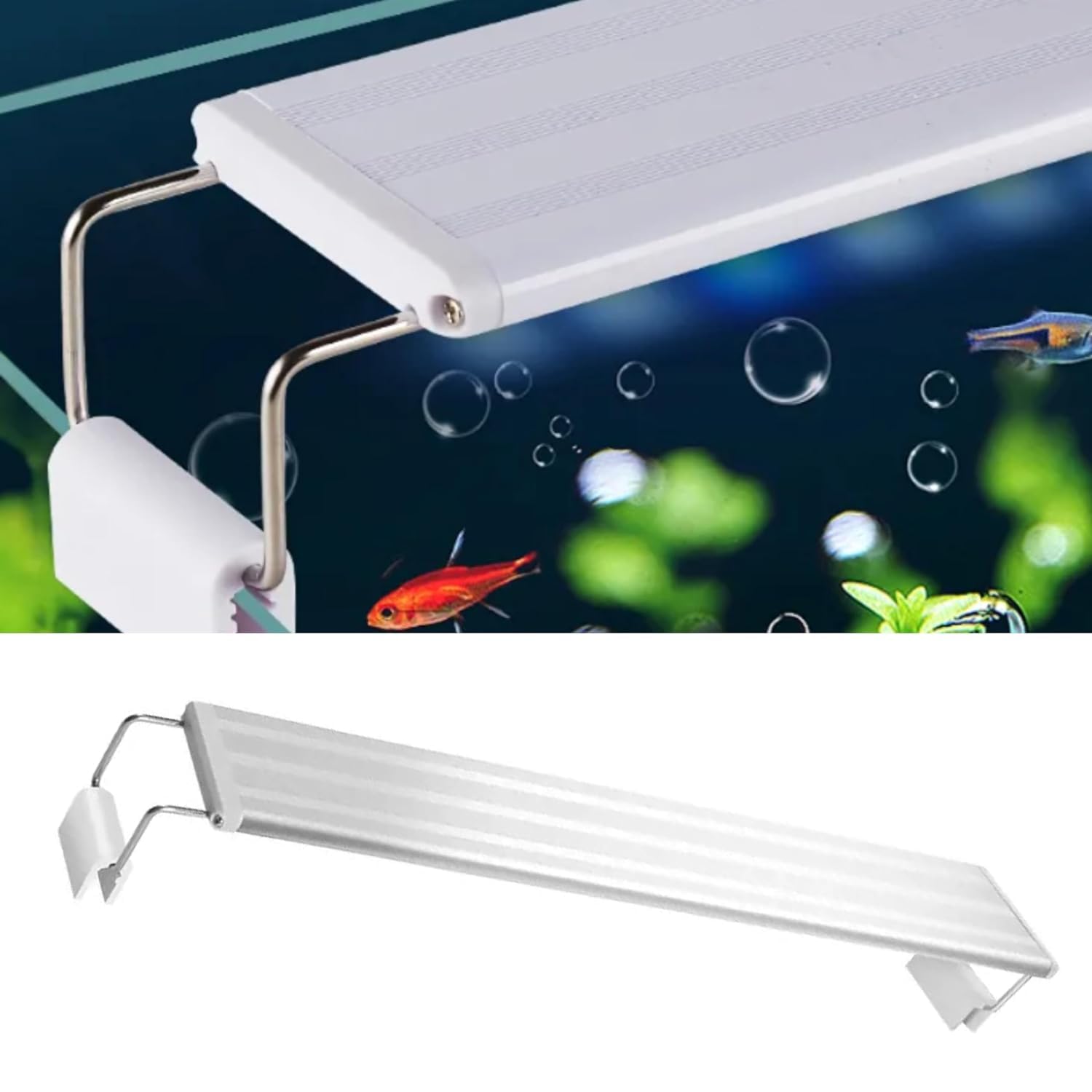 ANIMAUX PETSHUB High Brightness Planted Aquarium Fish Tank White Frame WRGB Multi Colour LED Light RSL-50 | 11W | Suitable for 480mm Tank 6 Rows Power Led (B0D6MVQBL4) Amazon Price History, Amazon Price Tracker