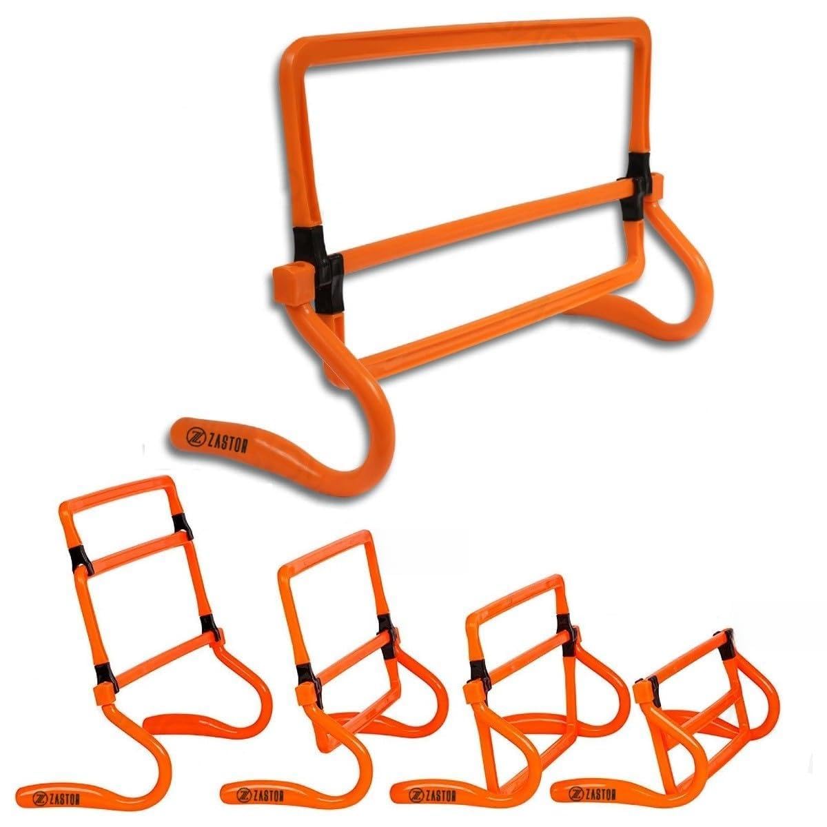 Pack 4 Vallas Entrenamiento Antilesión 4 Alturas SAFE-301 Plegable
