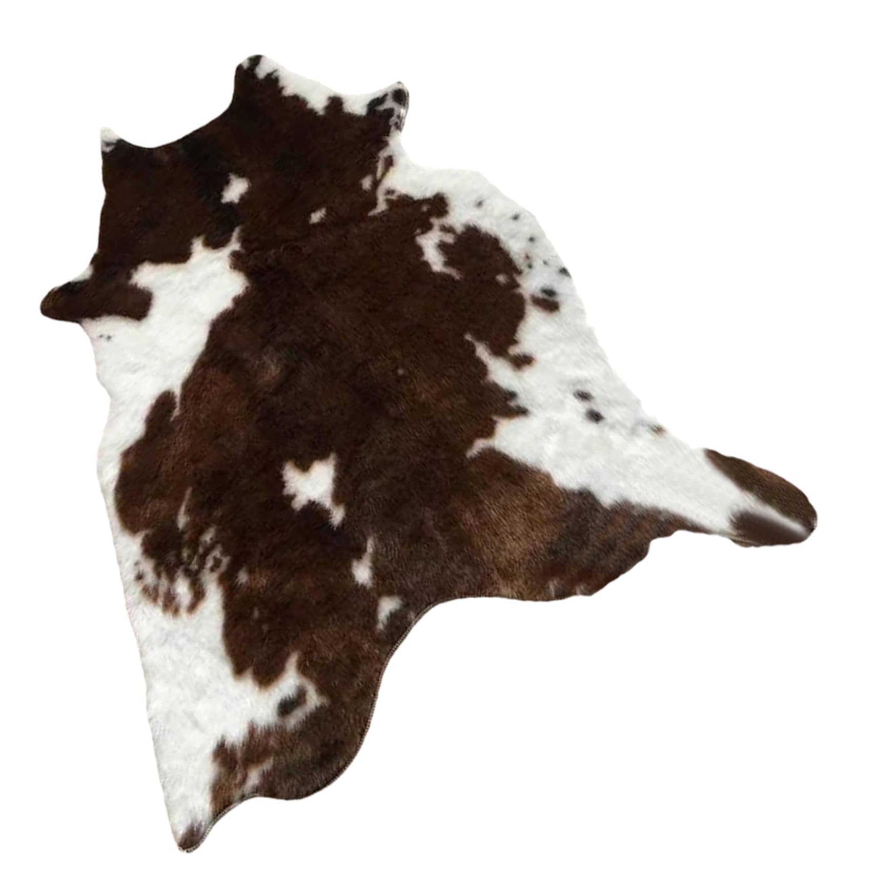 BESTOYARD Tappeto Riutilizzabile e Lavabile in Pelle Sintetica, Morbido e Antiscivolo Stampa Mucca, Dimensioni 110X84 CM, per Camera da Letto e Zona Ragazzo Ragazza