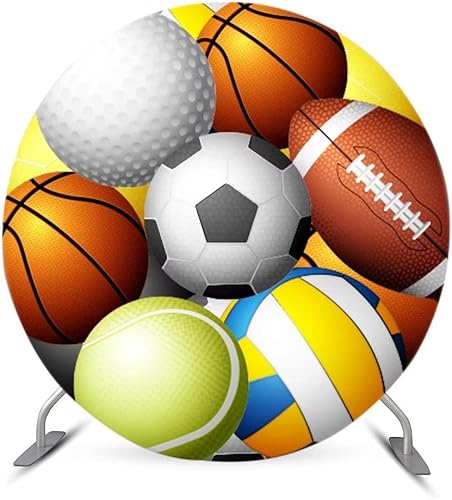 Miniatura 8 de Cubierta de cilindro de tela elástica para decoración de fiesta, cubierta de pedestal, estilo de béisbol deportivo