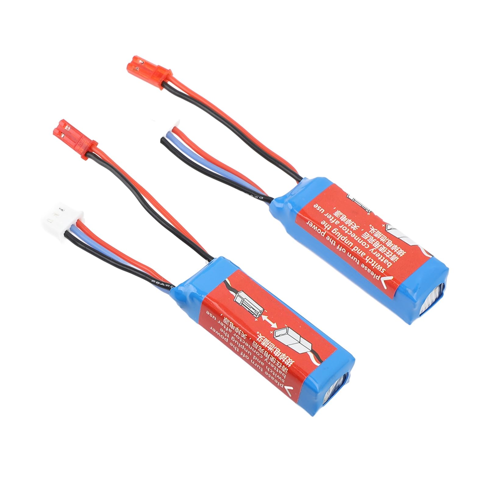 Chargeur de Batterie de Voiture RC 7,4 V 400 MAh, Kit de Charge Rapide Haute capacité pour K969 K989 284010, Prise de Sortie JST Sécurisée, adapté aux Amateurs et aux Passionnés