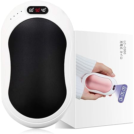 Amazon カイロ電気カイロ充電式カイロハンドウォーマー充電式 再利用可能なusbハンドウォーマー10000mah電動ポータブルポケットハンドウォーマー 冬用led温度表示画面付き両面ヒートハンドヒーター Voneta あんか かいろ 通販